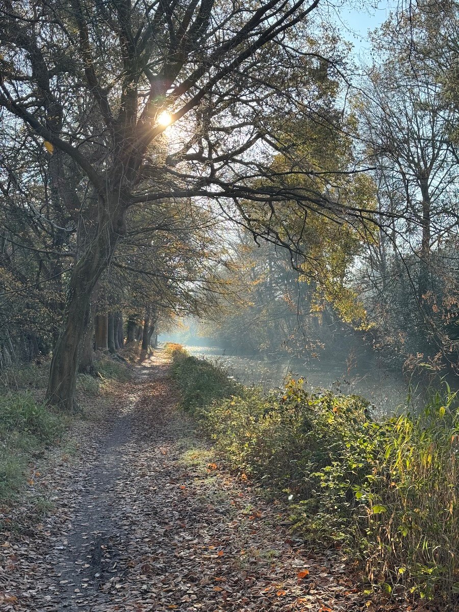 A beautiful rural canal-side walk.