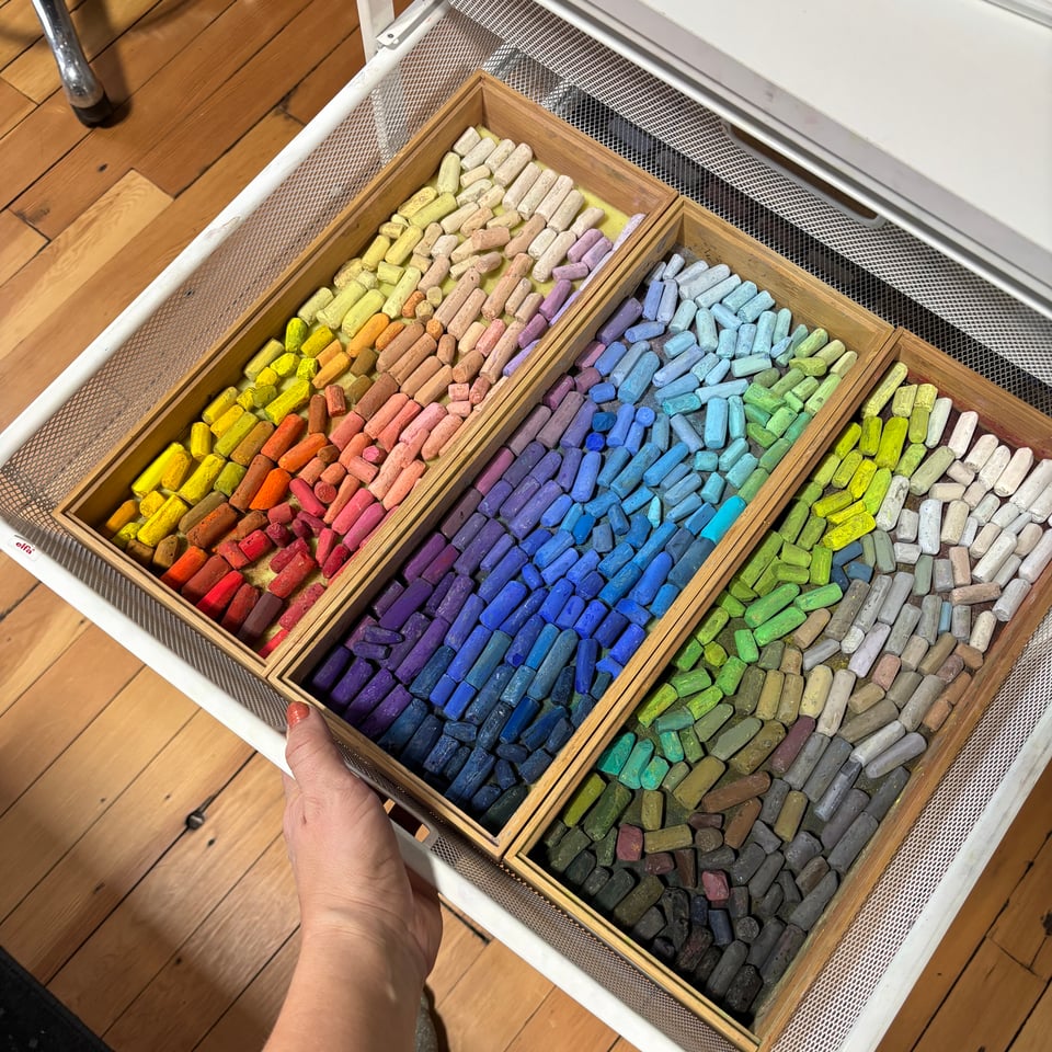 Colorful soft pastels