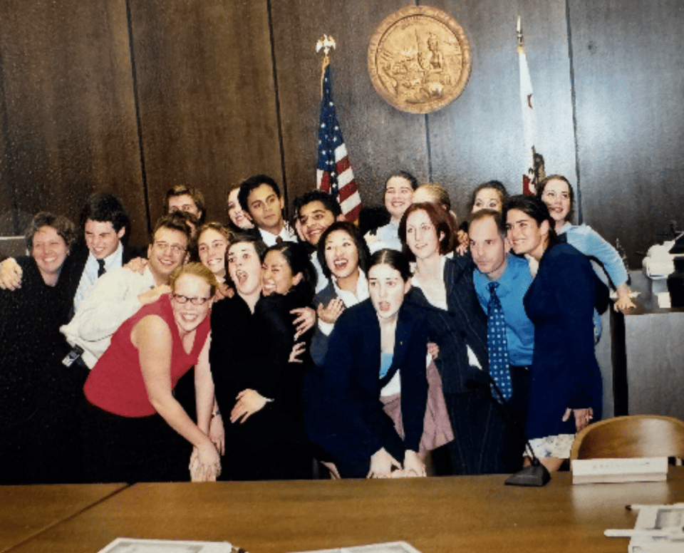 Jess' high school Mock Trial team