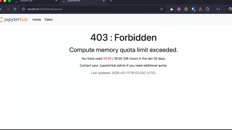 Compute quotas error message!