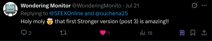 Wondering Monitor reacting to the Stronger remix