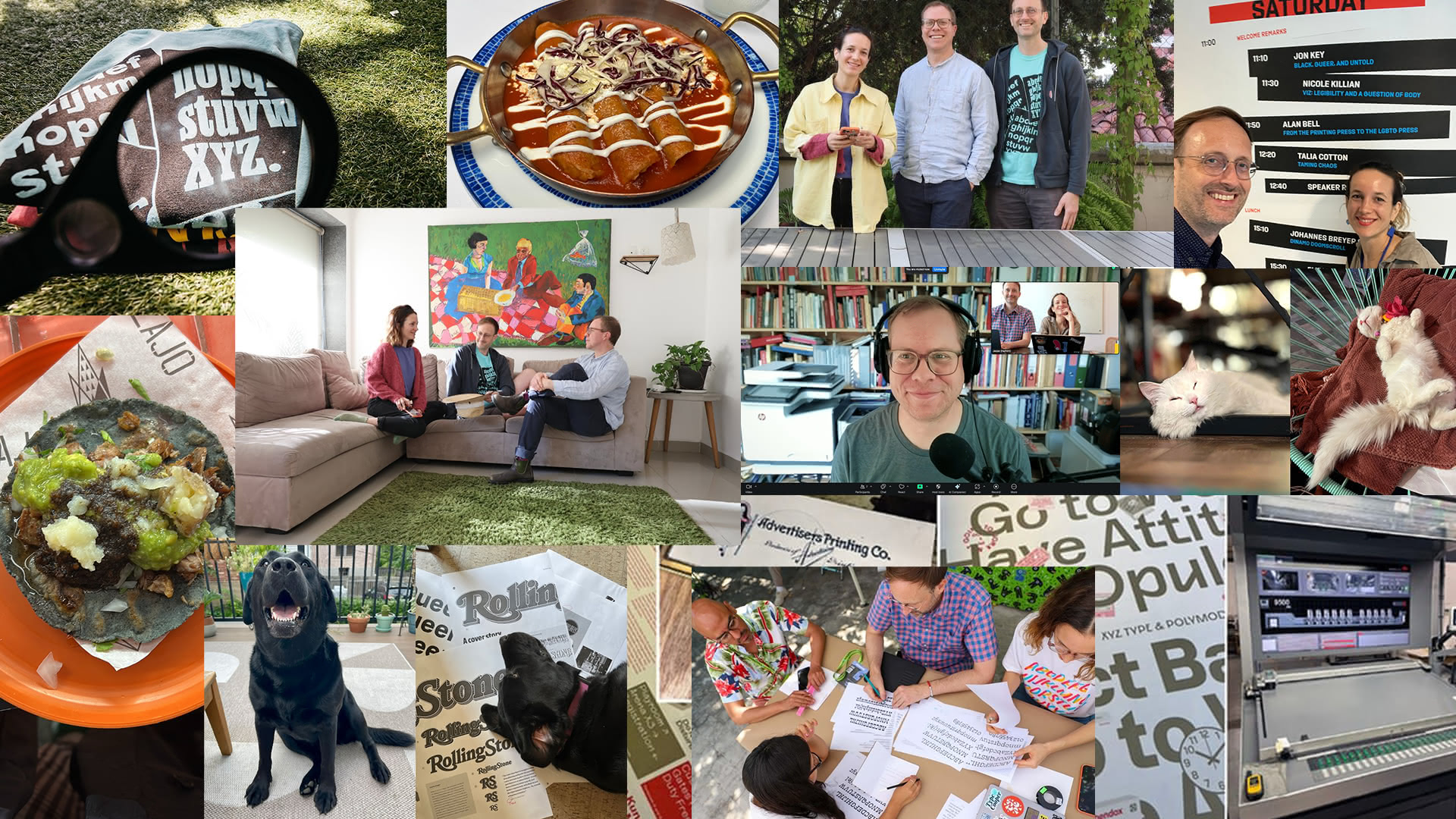 A compolation of imges from the Background Layer newsletter