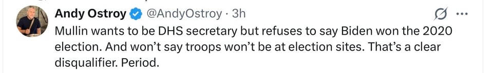 yes, Mullin is an election denier