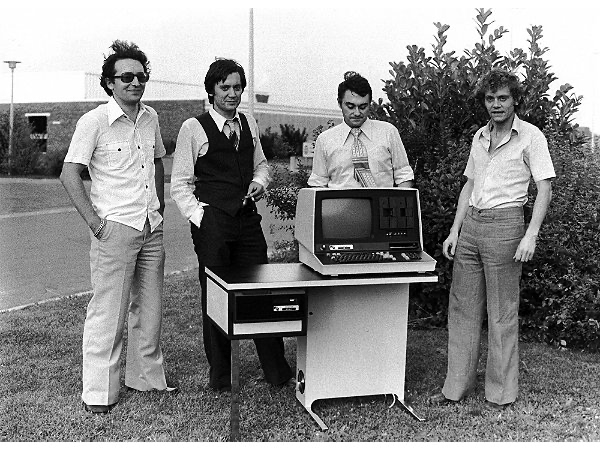 The R2E team with a later system in 1977