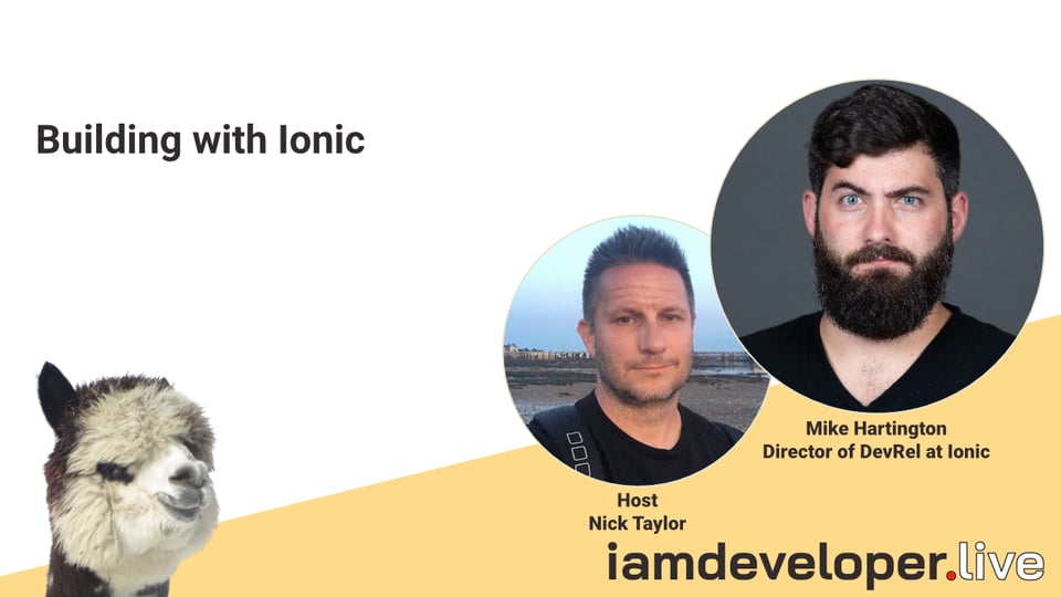 iamdeveloper.live promo for guest Mike Hartington