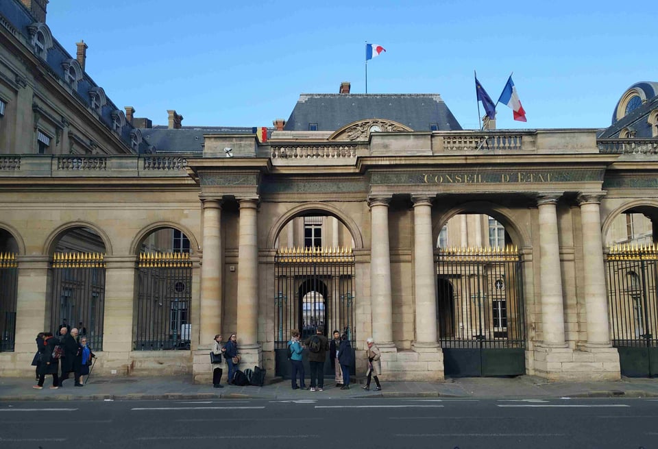 Conseil d'État, place du Palais royal à Paris, la plus haute autorité juridique française.