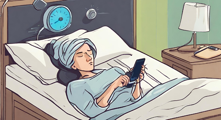 Phone radiation when sleeping