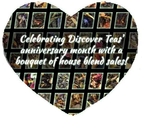 Discover Teas anniversary month house blend sale promo image