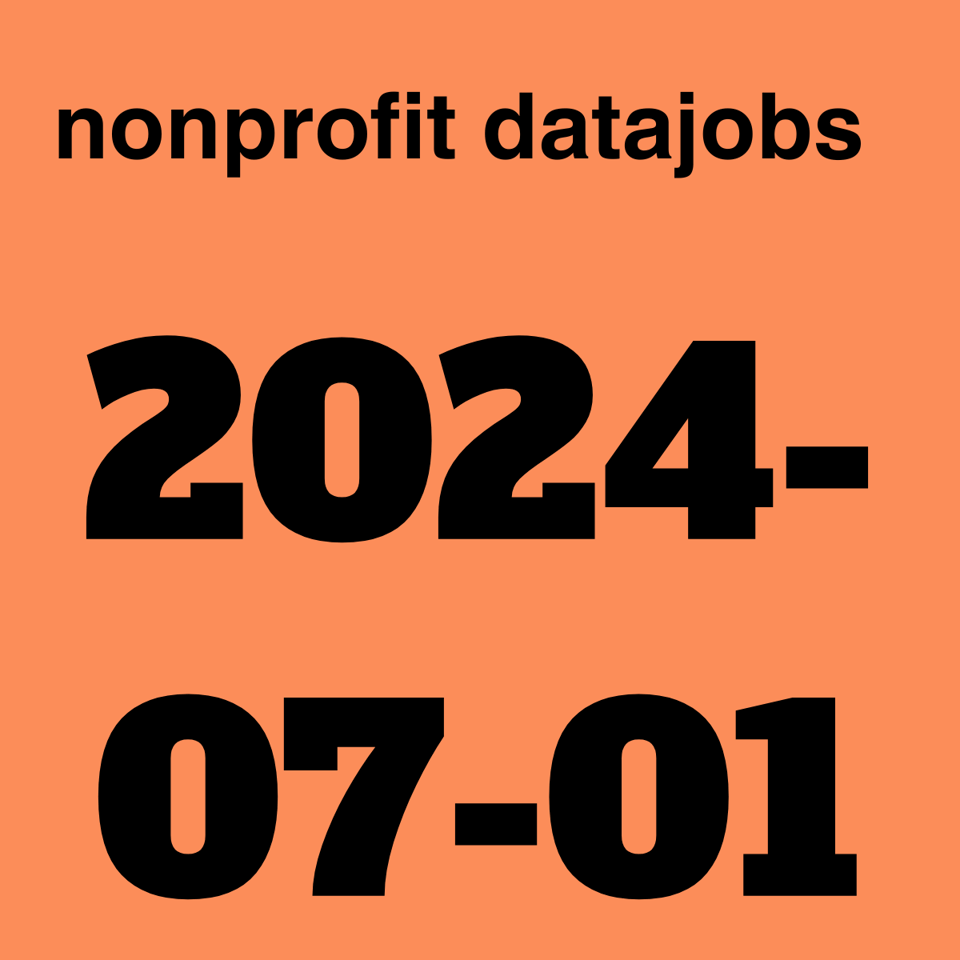 nonprofit datajobs 2024-07-01