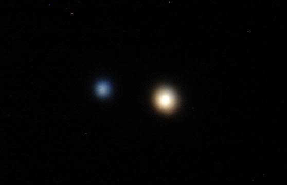 Alberio as seen through the night sky