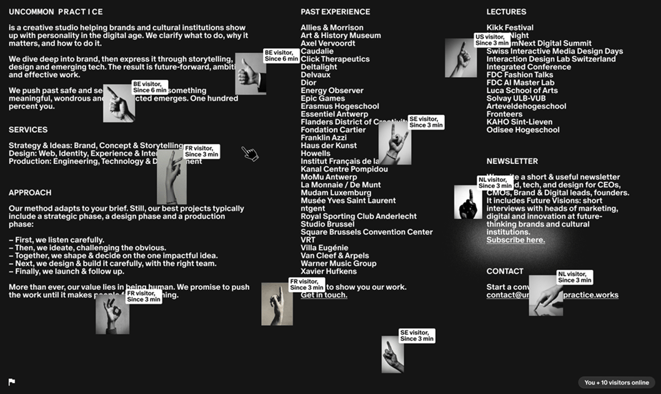 Uncommon Practice website screenshot