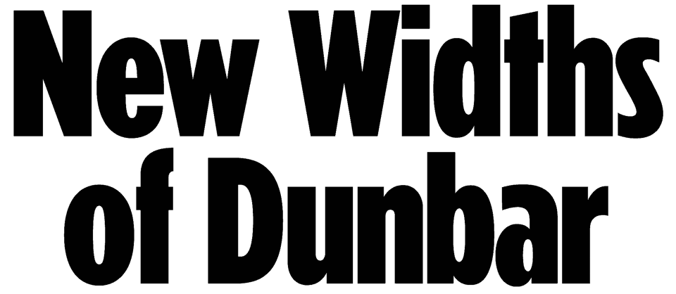 New Widths of Dunbar