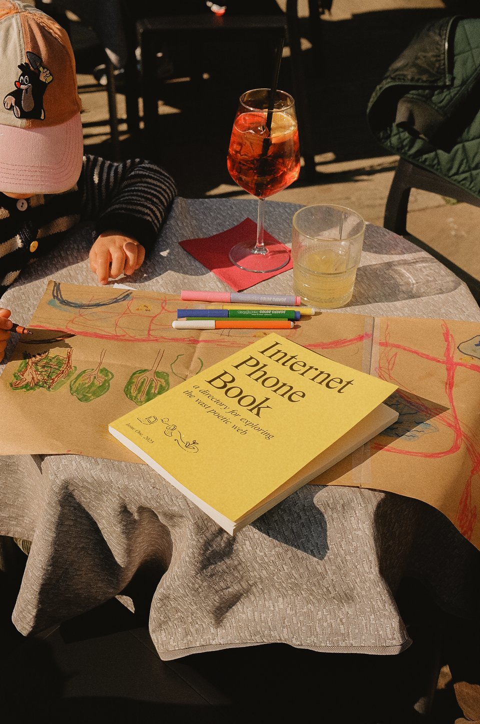 [The phone book on a sunny day.]