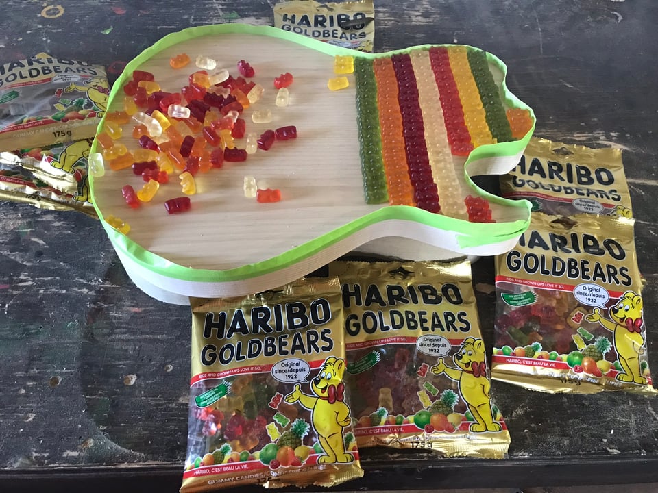 Meredith Coloma Gushes Over Gummi Bear Guitar Protoype