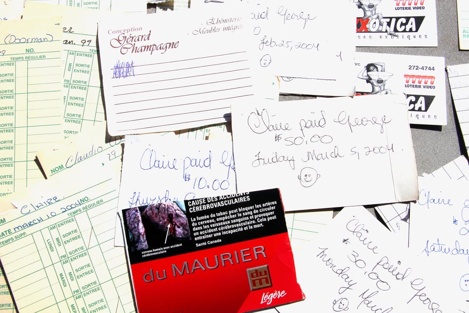 Receipts from Bar EXXXotica