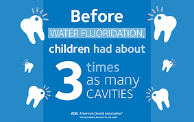 Before fluoride children has 3 x as many cavities.