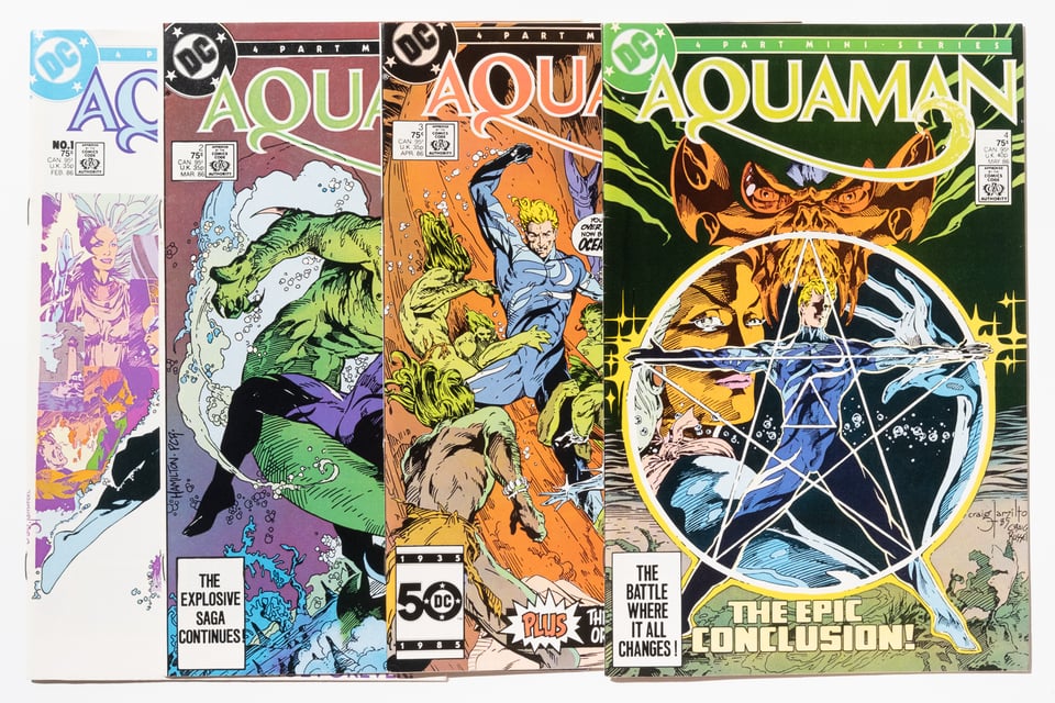 Aquaman 1-4 by Craig Hamilton. They are in nice shape without any obvious damage