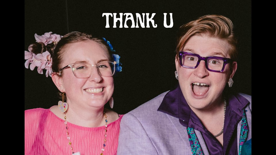 aubrey and laser say thanks