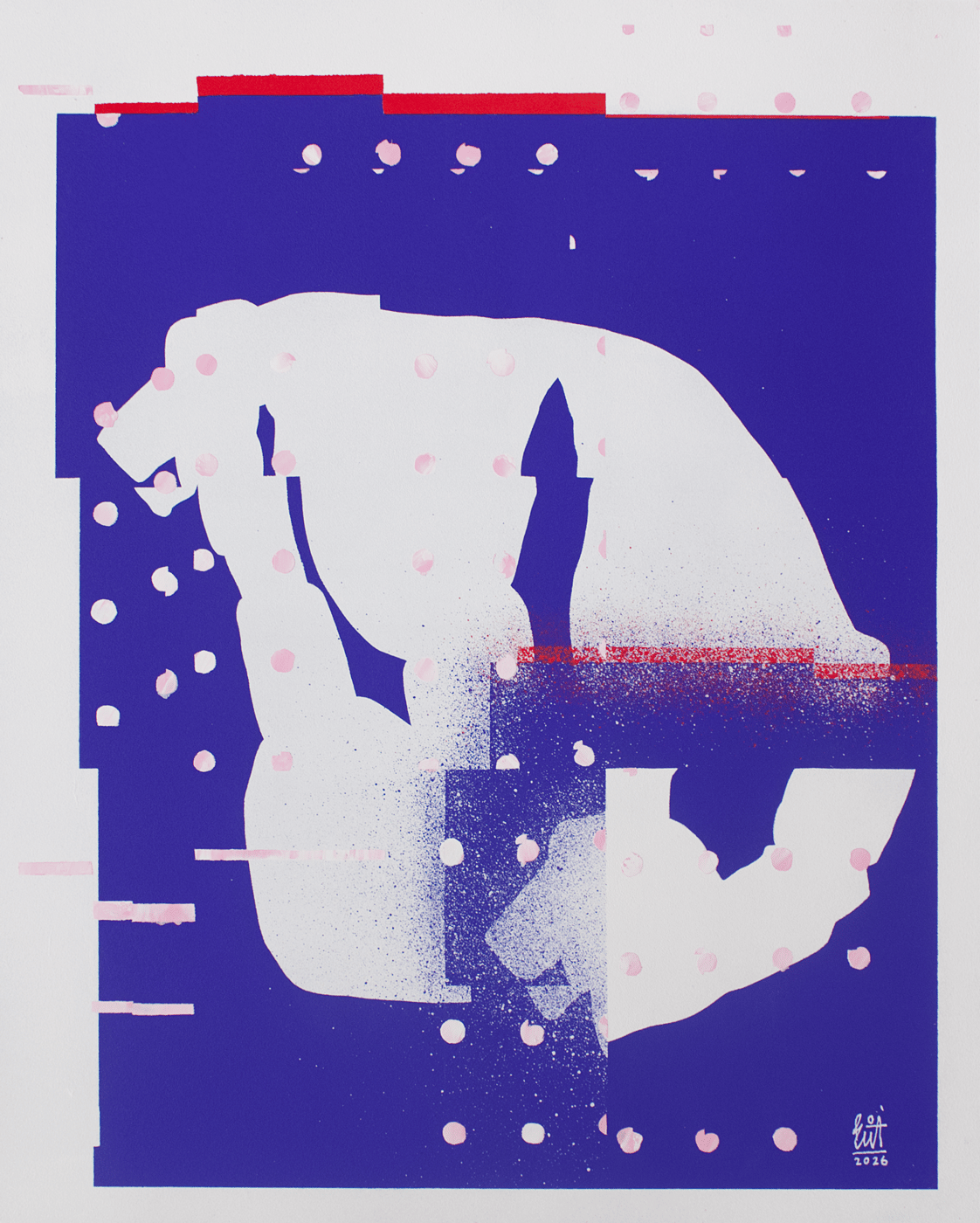 BOICUT's newest work on paper BLUE FRIDAY