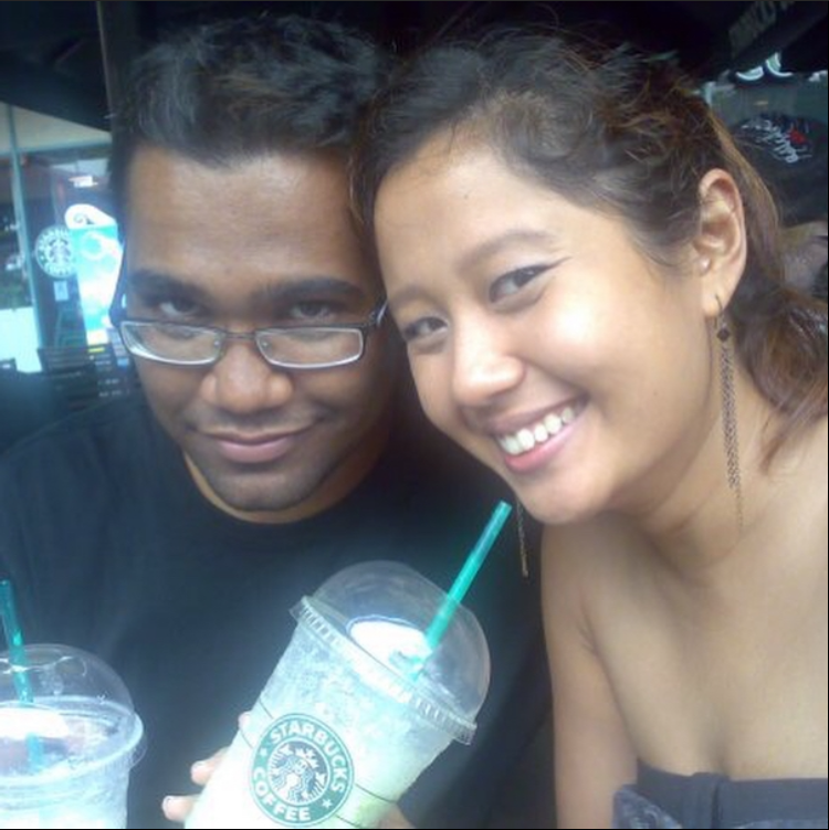 A photo of Nadia and myself from when we were much younger.