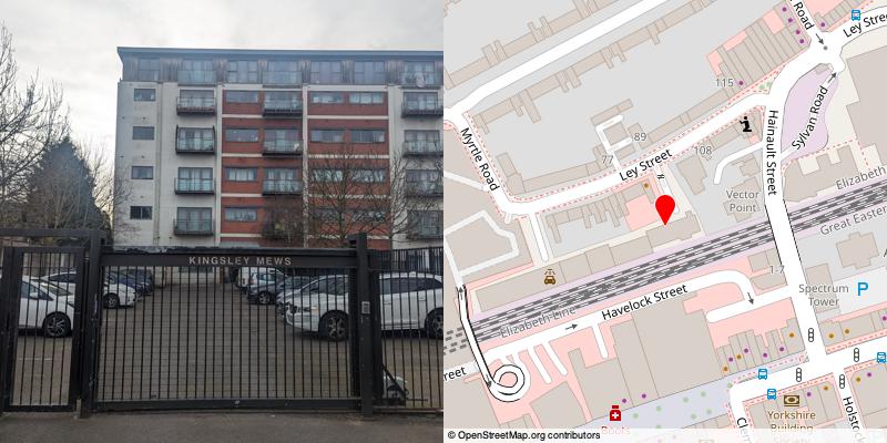 A picture and map of the mews