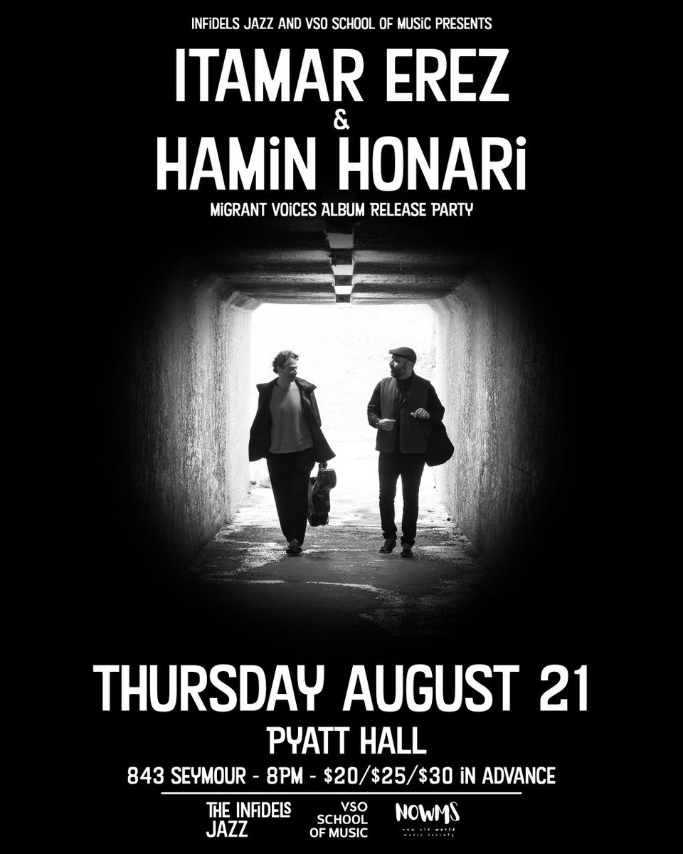 Itamar Erez & Hamin Honari Album Release Party at Pyatt Hall
