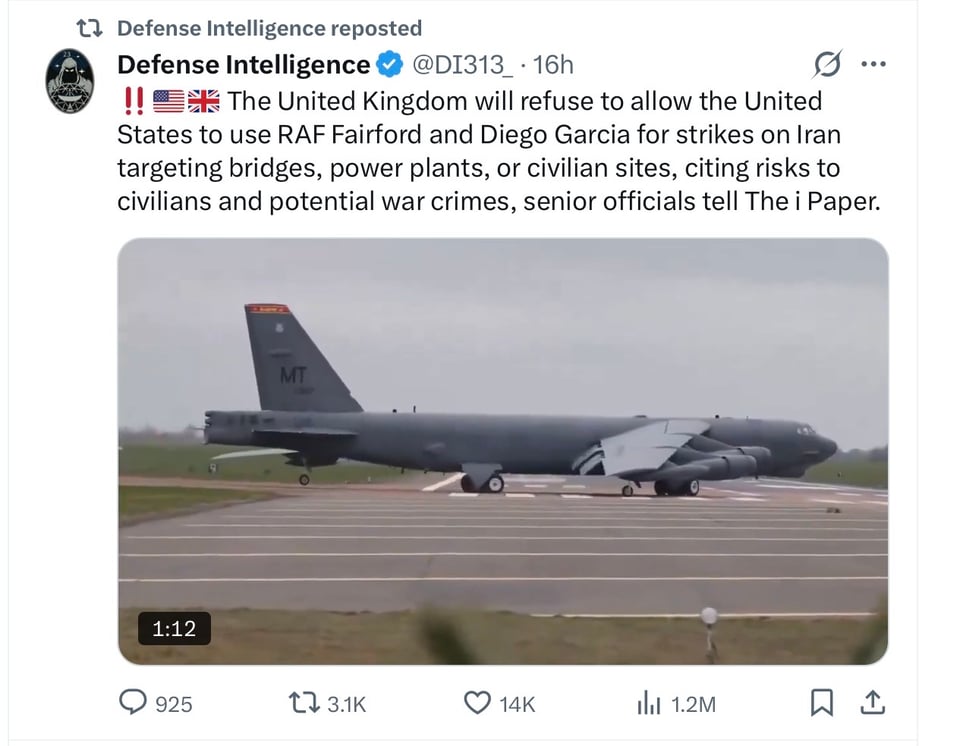 No former Allies stand with the US which attacked Iran