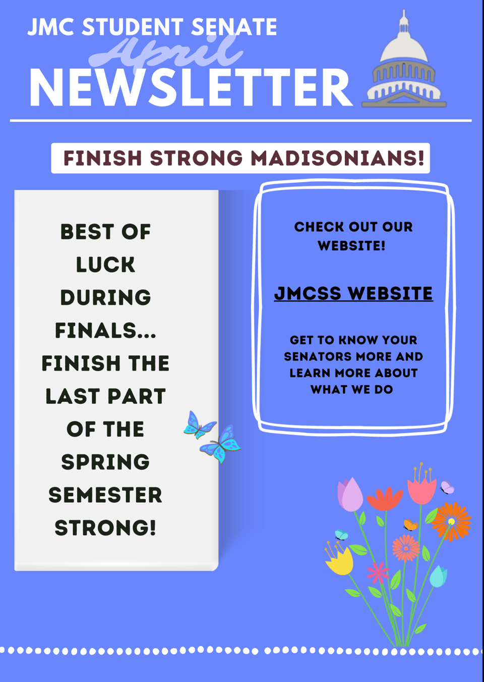 JMC Student Senate: April Newsletter