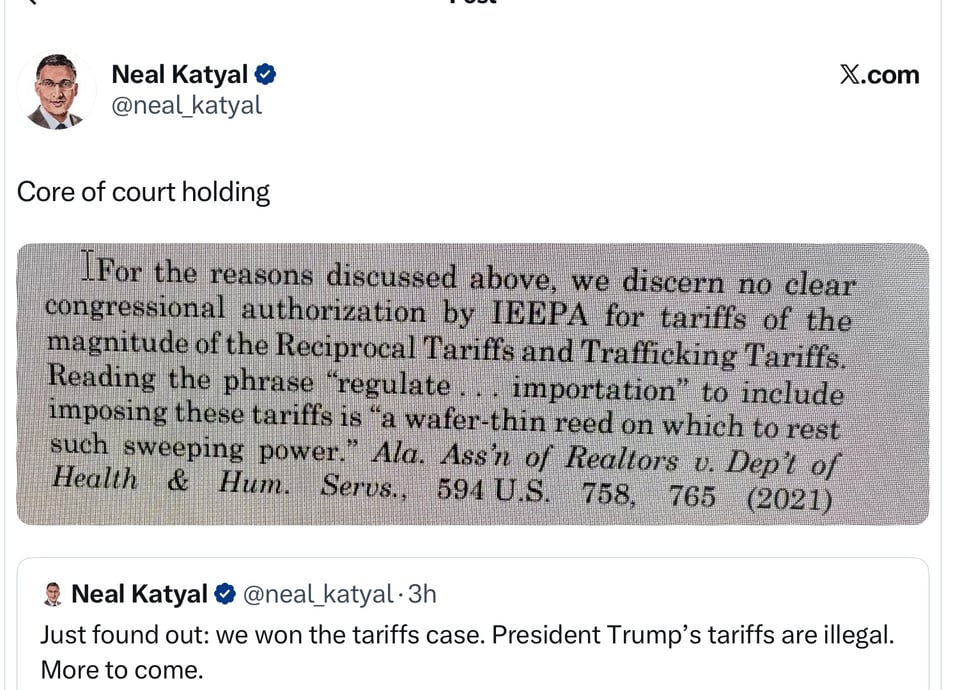 Neal Katyal beat back Trump’s Tariffs