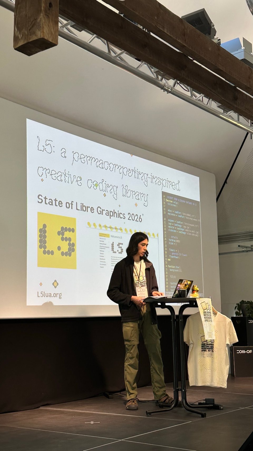 a slide about L5 at the State of LibreGraphics