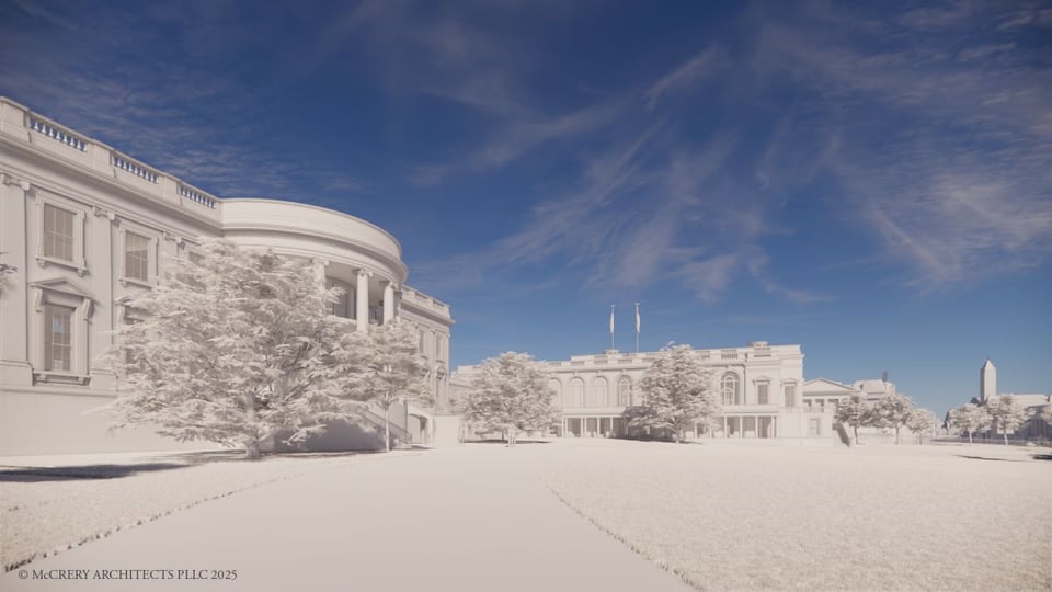 A view across the South Lawn.