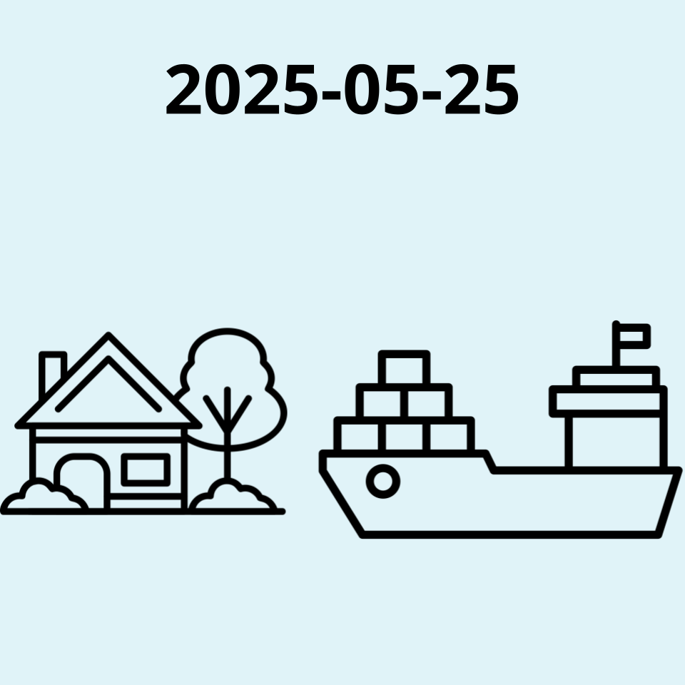 2025-05-25 Icons of house and container ship out of proportion to each other