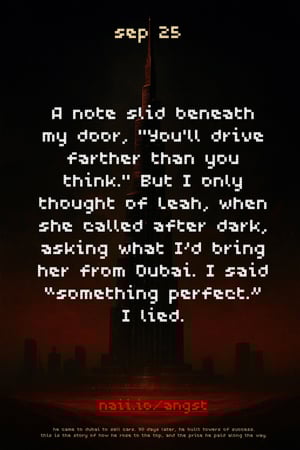 Sep 25 — Paper slid beneath my door when I wasn’t looking - AUTUMN ANGST