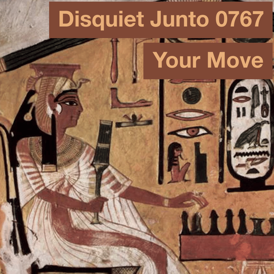 A detail of a painting from roughly 1298 to 1235 BC of Queen Nefertari playing a board game called Senet