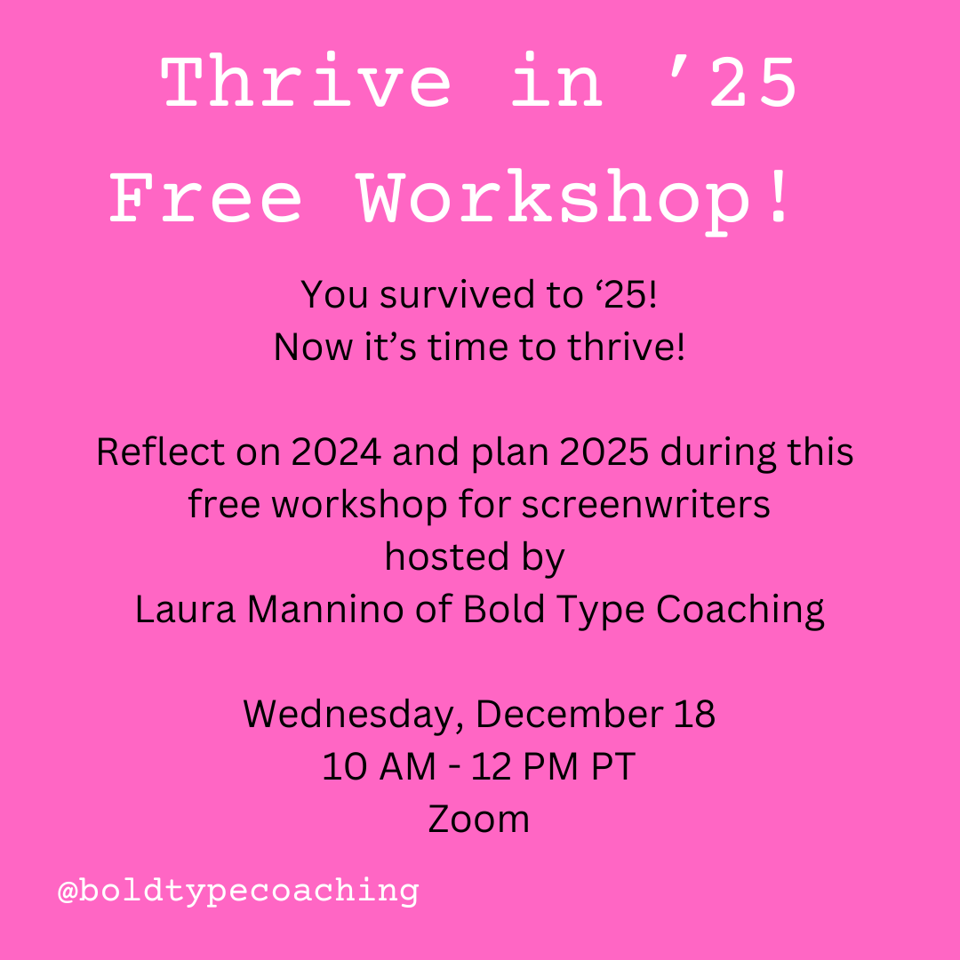 Sign up for next week's free Thrive in '25 Workshop!