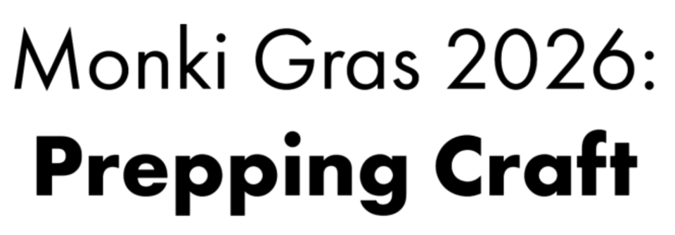 monki gras 2020 preparing craft