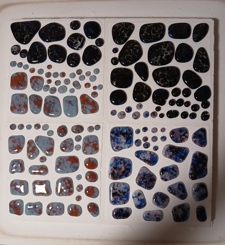 all the pieces have rounded out nicely except one that blobbed two together