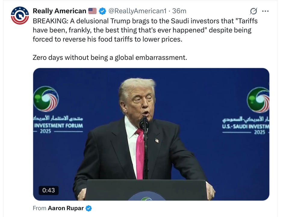 Prices go up. Trump!