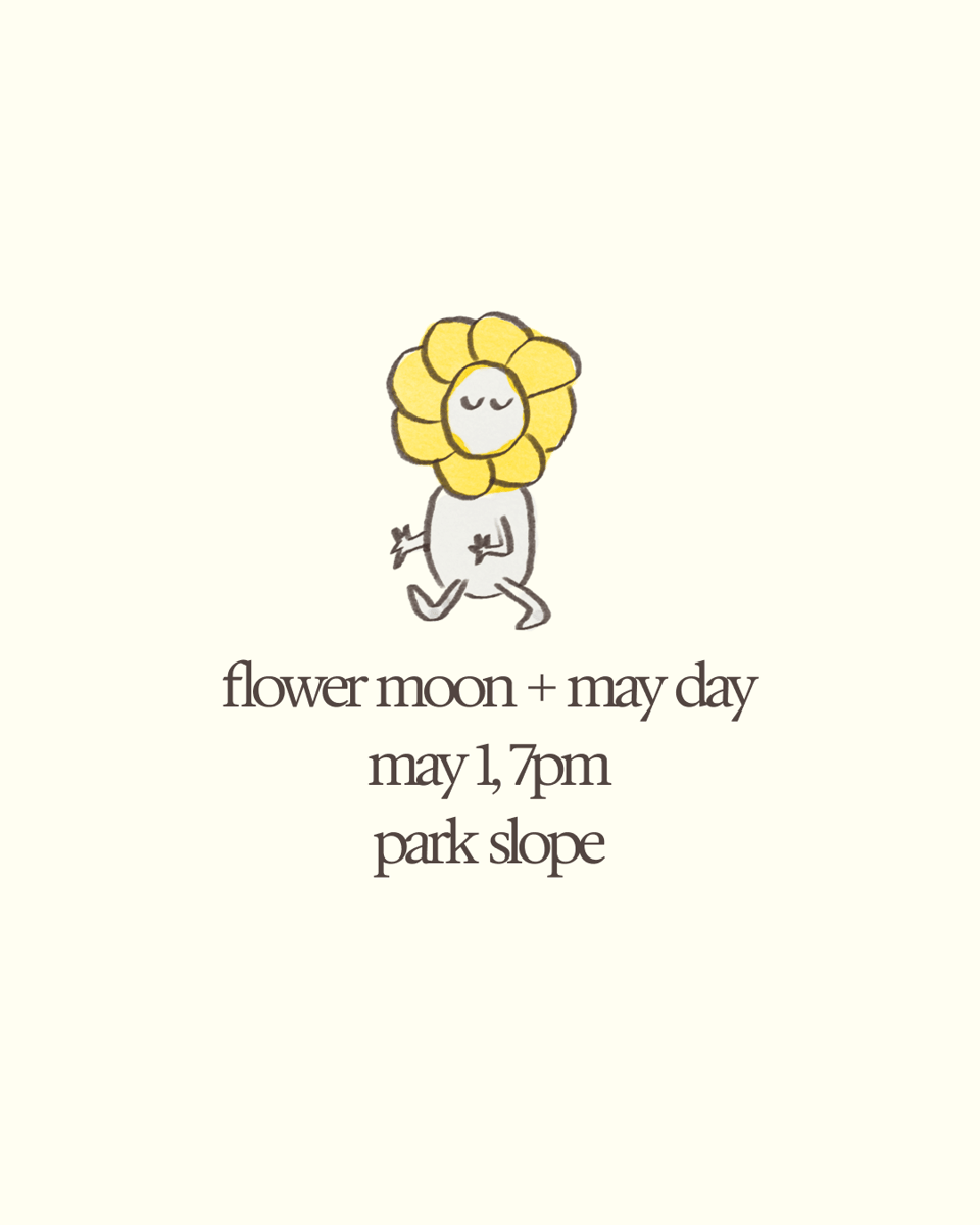 flower moon may day party invite