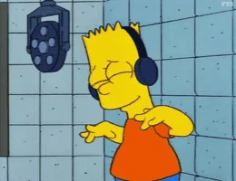 bart simpson jamming