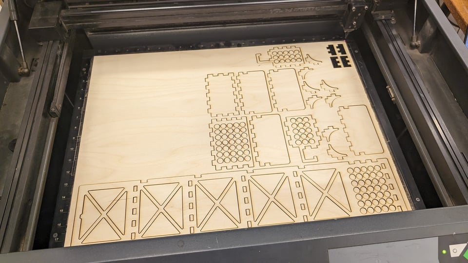 the laser-cut sheet