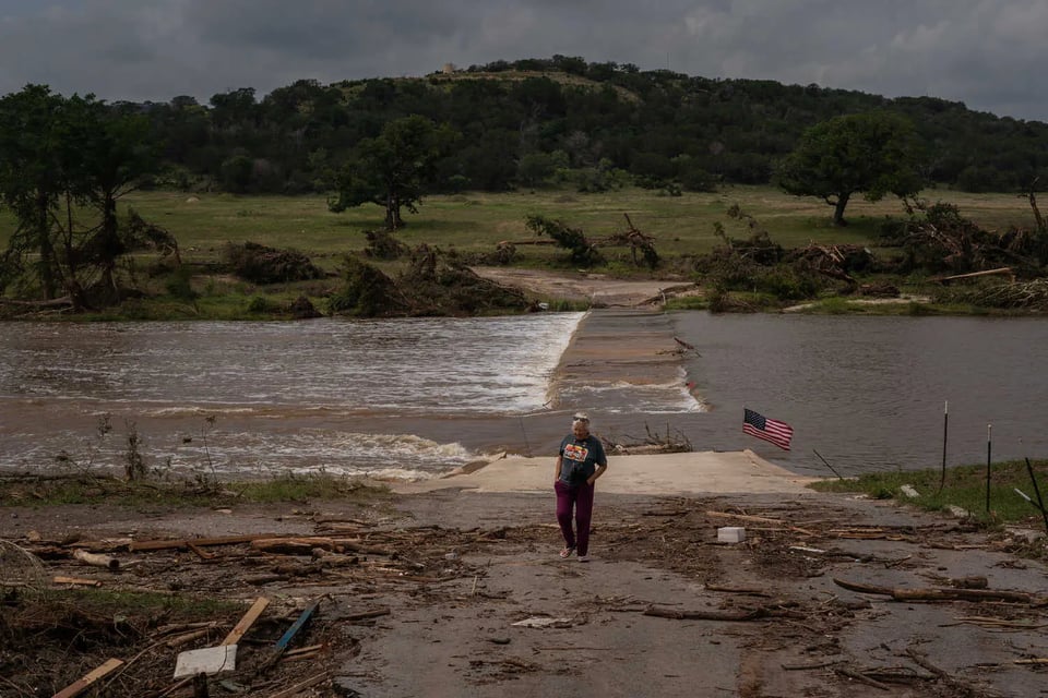 Texas.where the flash floods came.