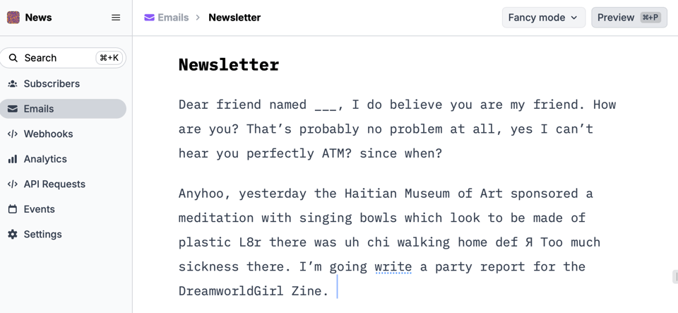 Newsletter