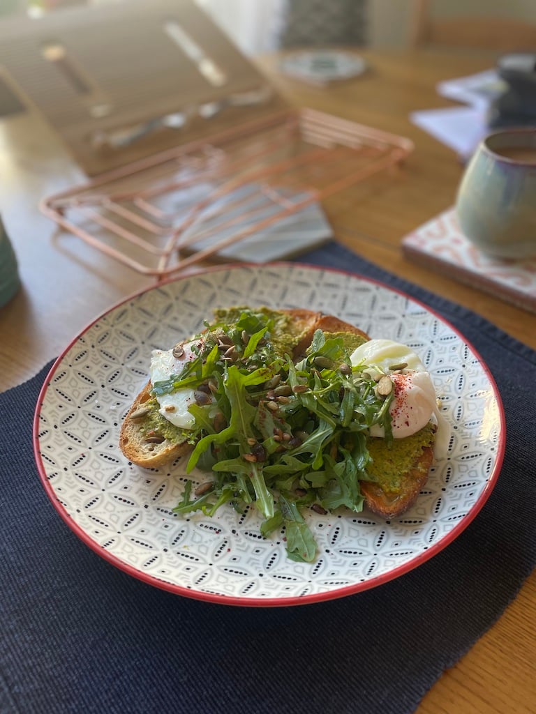 Poached egg on toast