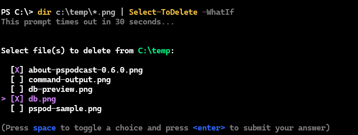 Select-Delete
