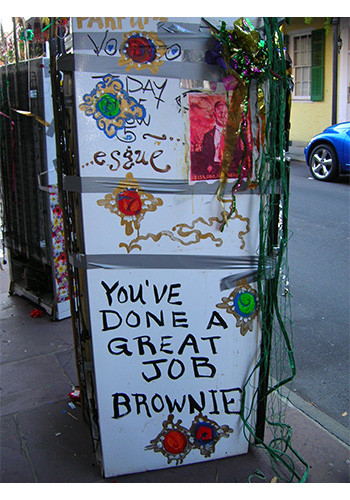 A highly decorated Katrina Fridge