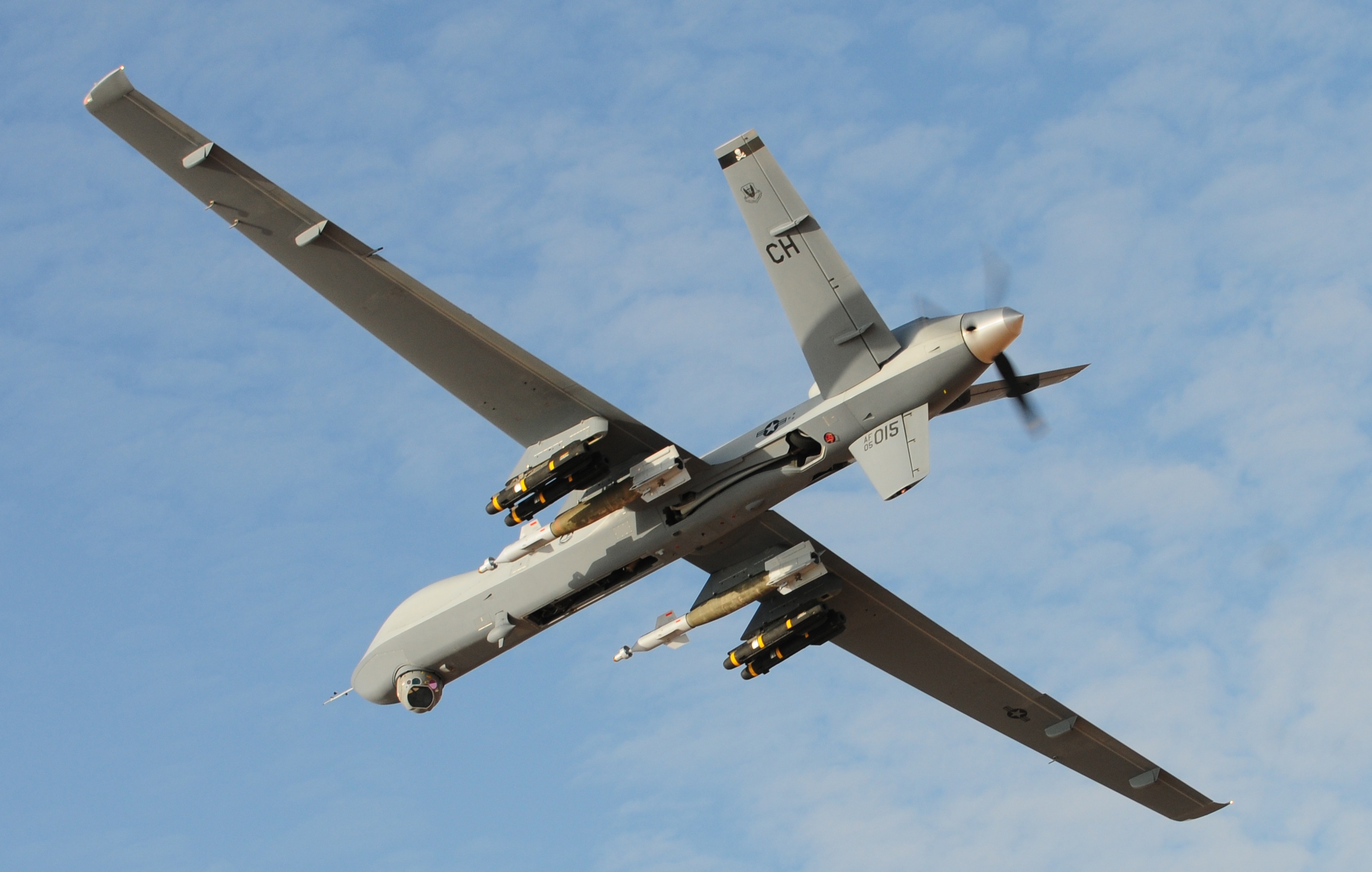 A US reaper drone in-flight