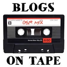 Image of a cassette tape written Blogs on Tape