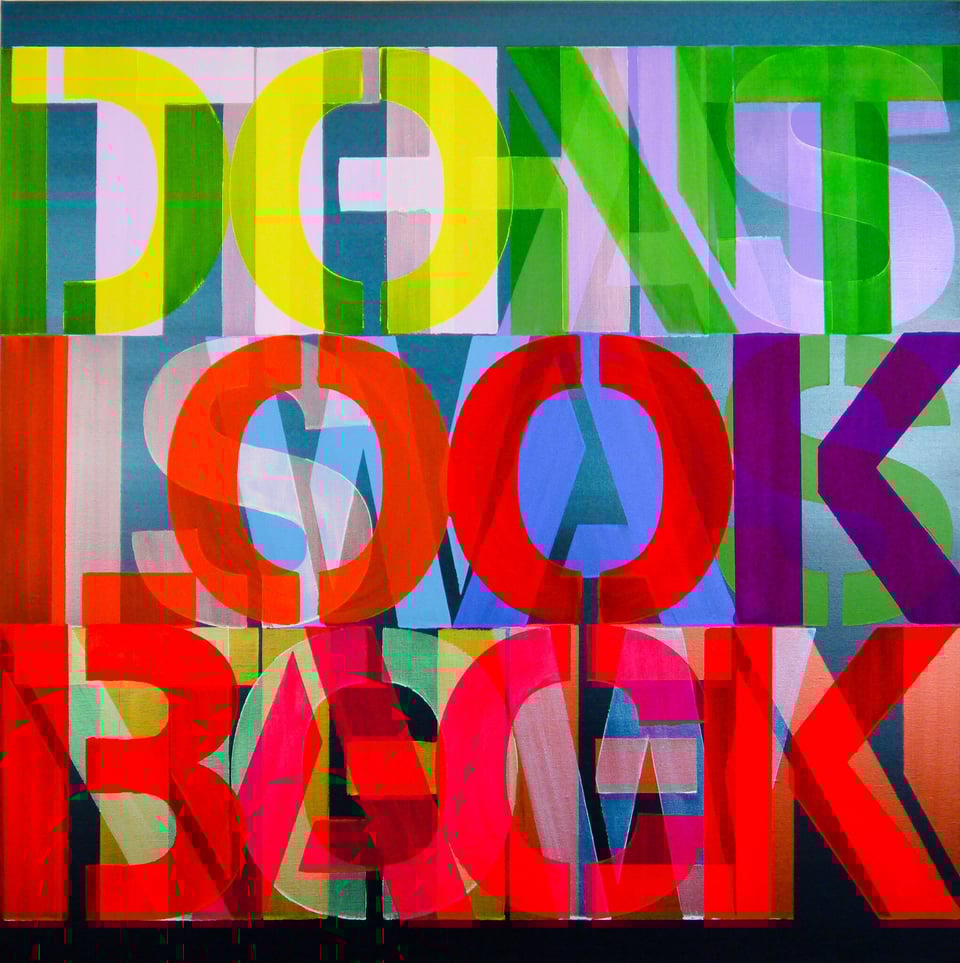 large brightly-colored overlapping letters