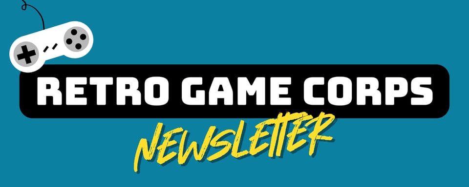 retro game corps newsletter banner